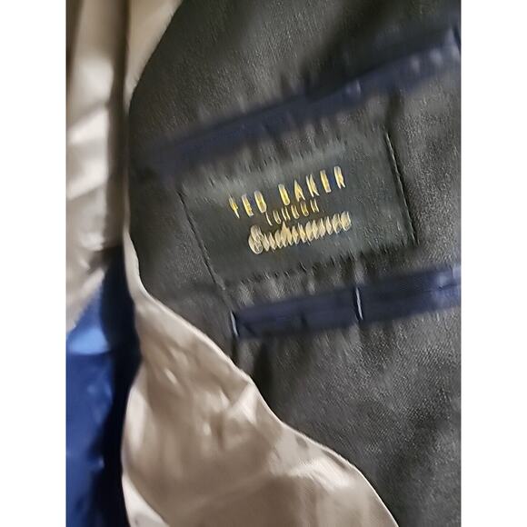 TED BAKER LONDON Endurance Jarrow CT Sport Coat Blazer 100% Wool Gray MENS 44L - Picture 10 of 12